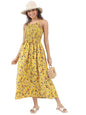 Ketch Women'S Polyester Modern Midi Casual Dress (Khj6000024_Yellow