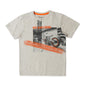 Pepe Jeans Larry Ss Graphic Printed T-Shirt, Oat Melange, 14