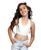 Kyda Kids Girls Antibacterial Cotton Sports Bra Training Bras, Non Padded, Chest Double Layered Wireless Light Padded Bra