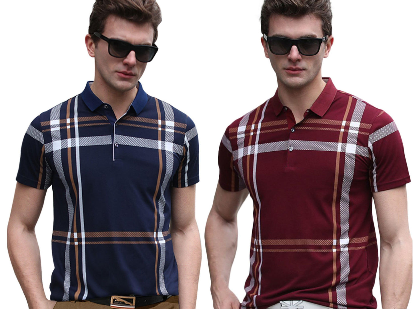 Noble Monk MenS (Combo Pack Of 2) -Regular Fit Polo T Shirt |Half Sleeves |Collar Tshirts | Casual T-Shirt For Men