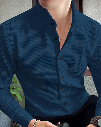 I Enterprise Casual Shirt For Men|| Regular Fit Shirt For Men|| Men Stylish Shirt || Men Solid Shirt With Spread Collar & Long S