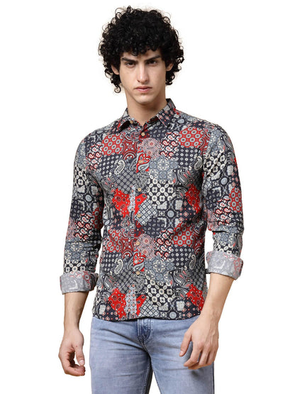 Rigo Rayon Printed Shirts for Men | Full Sleeves Hawaiian Regular Fit Mens Shirt | Casual Shirt | Beach | Party | Outing Wear S