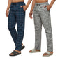 XYXX Mens Super Combed Cotton Checkered Checkmate Pyjamas [Pack of 2] Elasticated Waist, Drawstring | Loungewear for Men in Pin