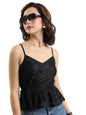 Ketch Women Sleeveless Regular Fit Tops KHTP000336 Black S