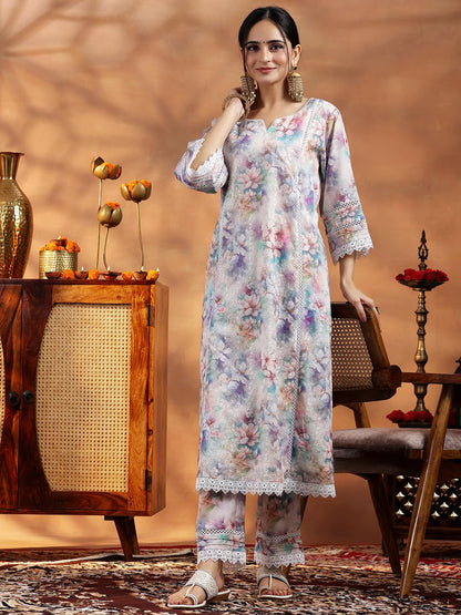 Libas WomenS Cotton Kurta Set (35587_Multi