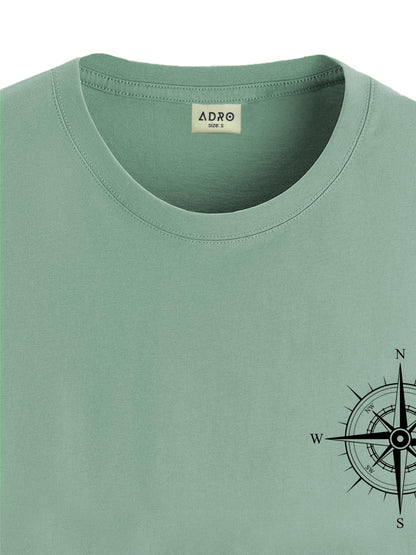 ADRO Tshirt for Men | Printed T Shirt for Men | 100% Cotton Tshirt | Graphic Printed T-Shirt | Chest Printed Tshirt | Unisex Tsh