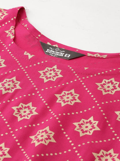 GoSriKi womens Kurta and Palazzos & Dupatta