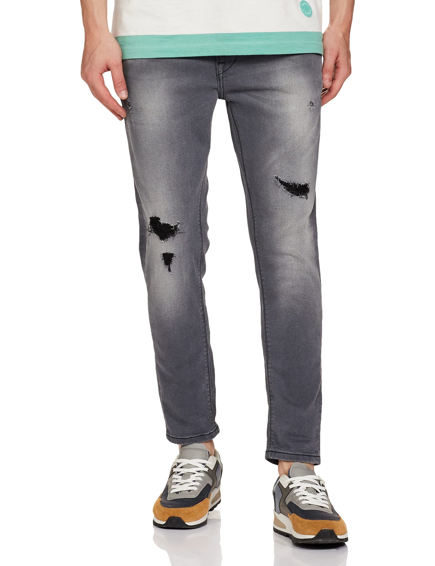 Pepe Jeans MenS Mid Rise Tapered Fit Jeans