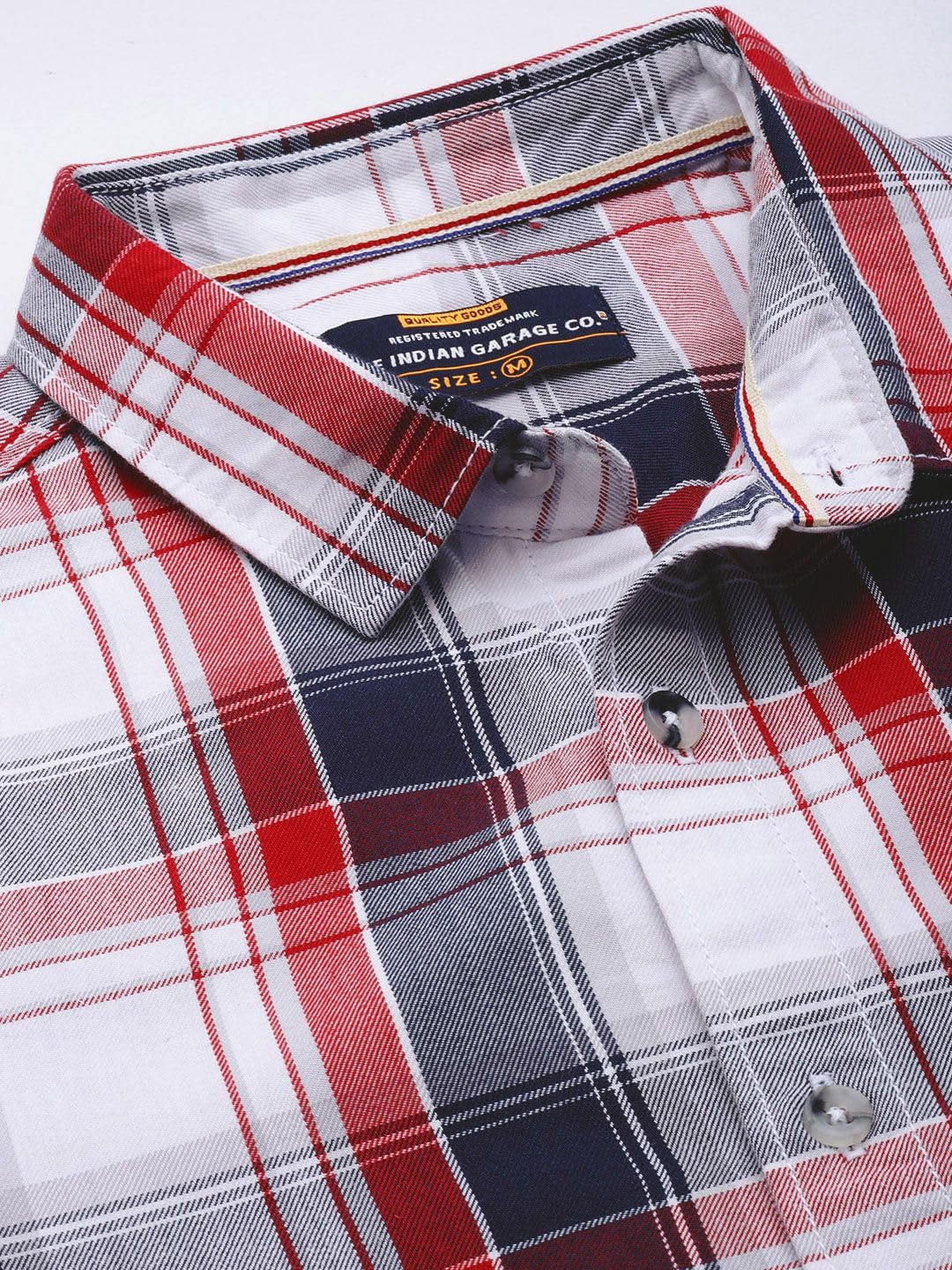 The Indian Garage Co Mens Regular Fit Shirt (1122-SHBCCPYD-06-01_Navy