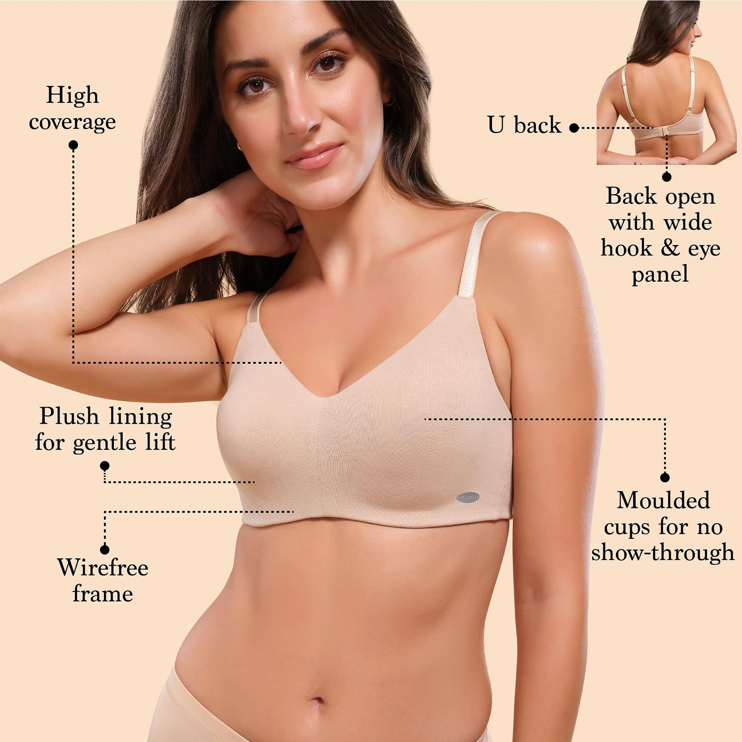 Enamor A027 Ultra Smoothening T-shirt Bra