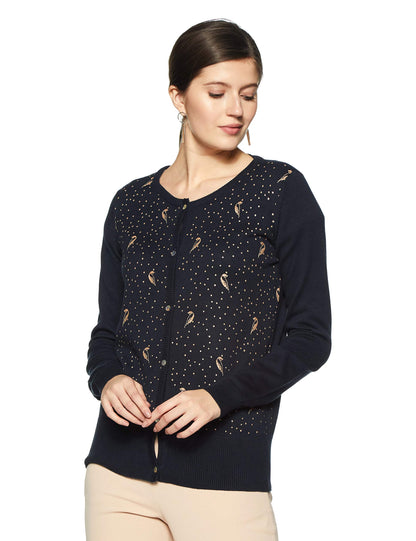 Vero Moda WomenS Cardigan (195428601_Navy Blazer_Xs)