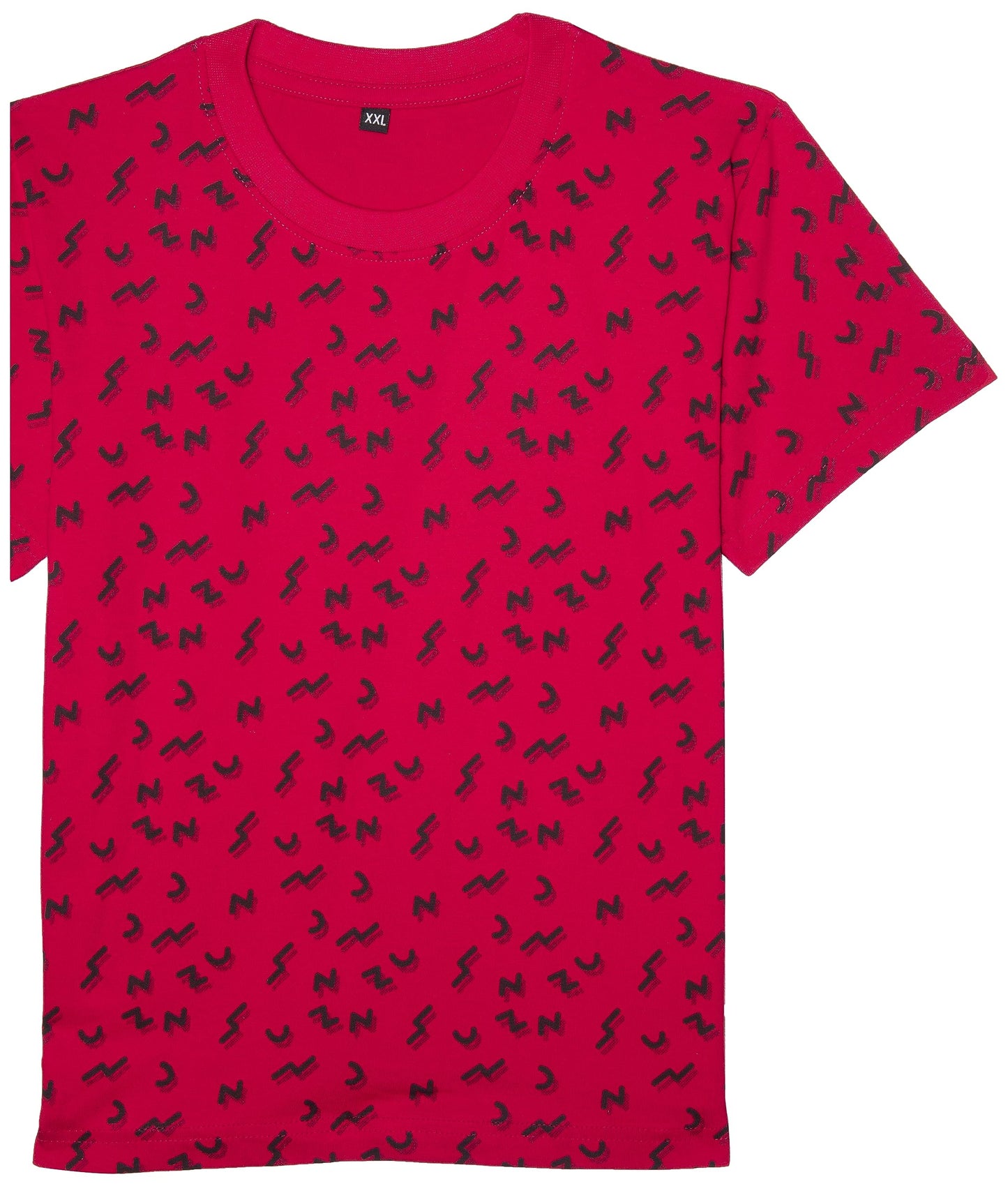 T2F Boy Cotton Printed Regular Fit T-Shirt (Pack of 5),Multicolour,13-14 Years