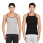Pepe Jeans Innerwear Cotton Rich Solid Vest For Men - S (Pack Of 2)