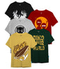 Kyda Kids Boys Cotton Printed Round Neck T-Shirts - Multicolor (Pack Of 5)