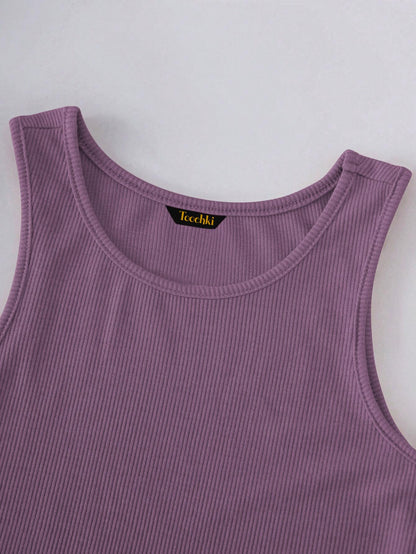 Toochki Tops for Woman | Spandex Top | Crop | Short | Western | for Jeans | Sleeveless | Stretchable | Dark Purple
