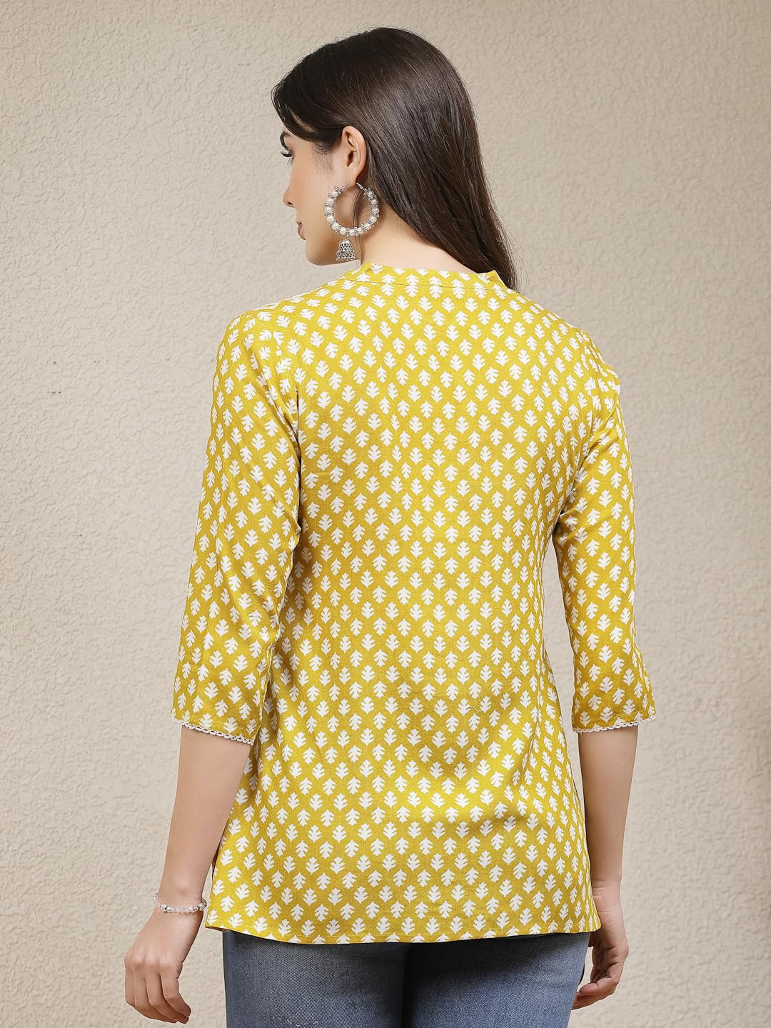 Stylum Womens Ethnic Motif Printed Rayon Empire Top