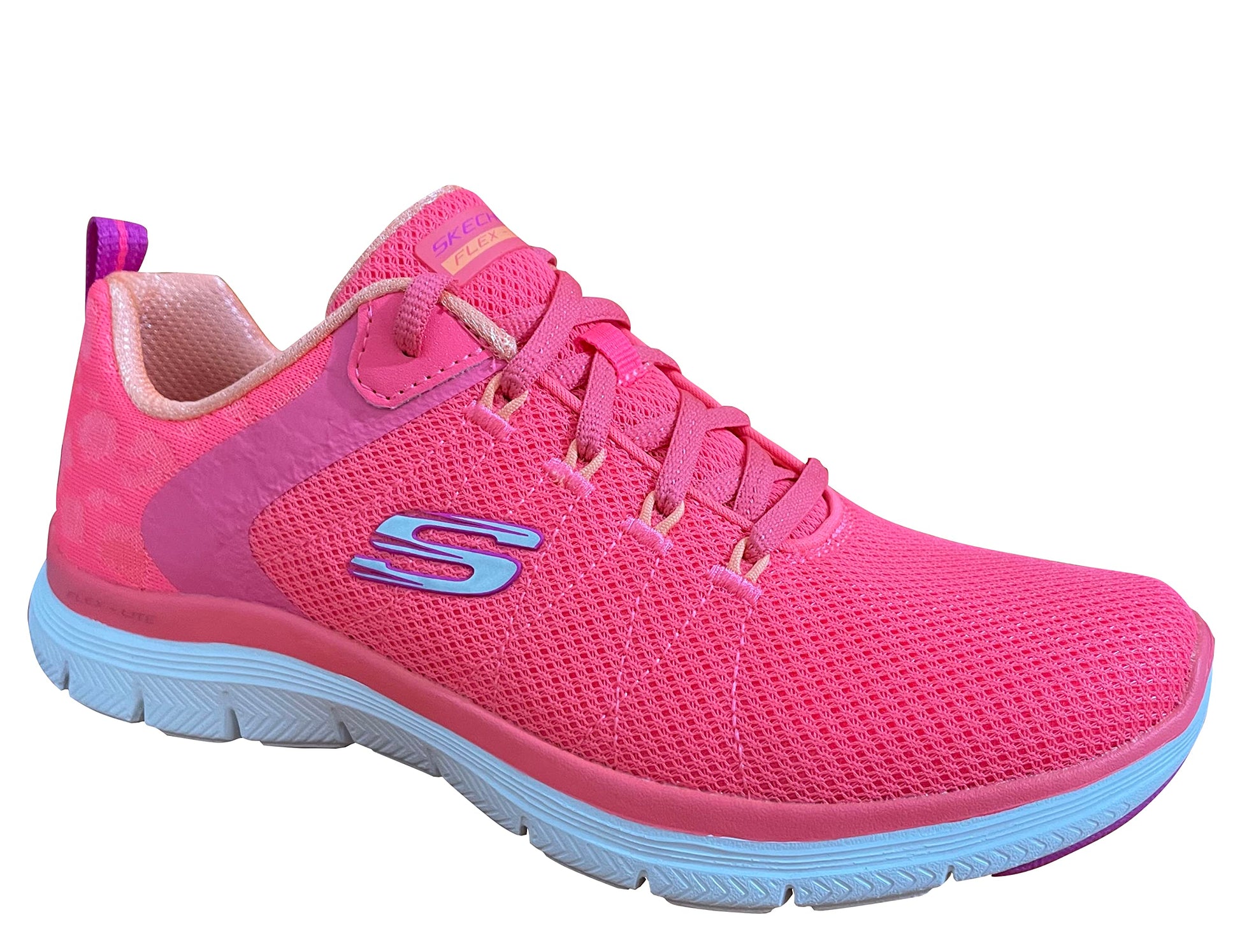 Skechers Women Flex Appeal 4.0 Elegant Ways Npmt Neon Casual Shoes