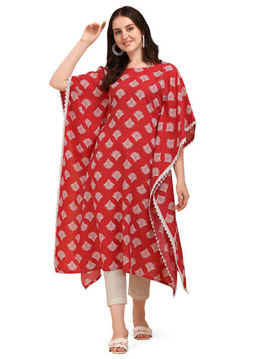 Nainvish Women'S Cotton Paisley Regular Fit Kurti (Sd213_Kb-S_Pink_S)