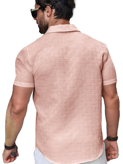 Noble Monk MenS Solid Casual Shirt | Half Sleeve | Regular Fit | Polo Shirt For Men