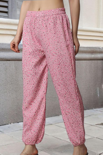 Popwings Casual Printed Joggers For Summer || Latest Stylish Women Joggers For Summer || Loose-Fit Pull On Joggers For Women ||