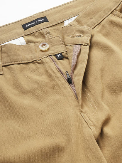 Dennis Lingo Slim Fit Khaki Solid Cargo Jogger for Men
