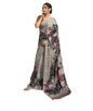 Pujia Mills Woman Digital Print Satin Silk Sadi Indian Ethnic Wear Printed Saree With Unstitch Blouse Regular Print Sadi Simple