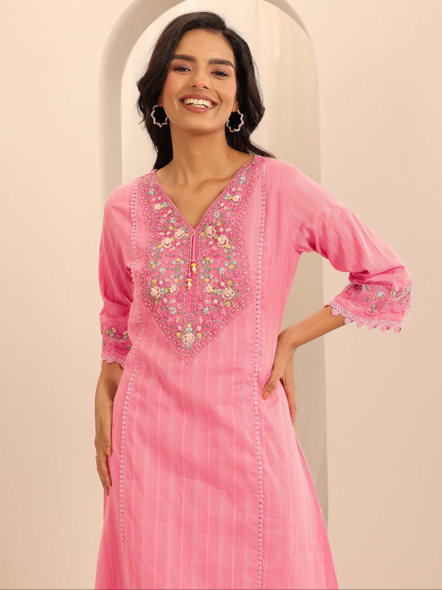 Libas WomenS Cotton Blend Kurta Set (99788