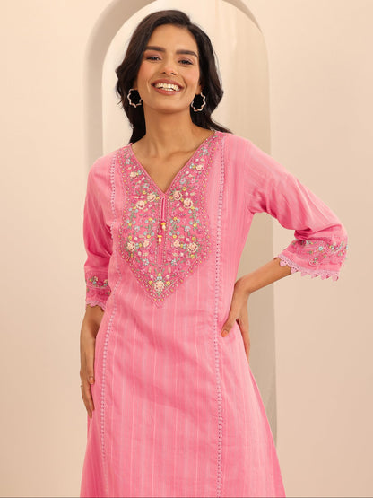 Libas WomenS Cotton Blend Kurta Set (99788