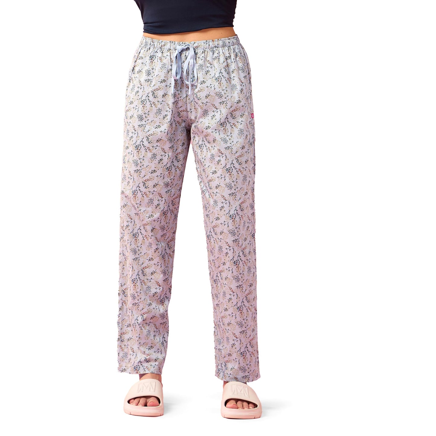 Enamor E7A1 Combed Cotton Printed Mid-Rise Relaxed Fit Hangout Shorts