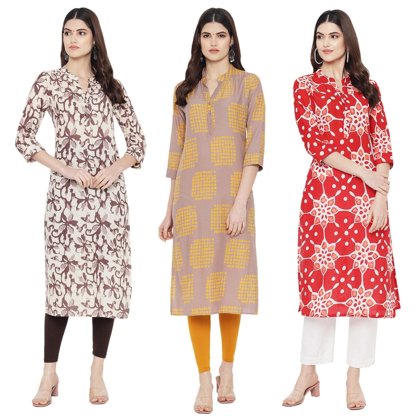 Pinkmint WomenS Designer Cotton Kurta