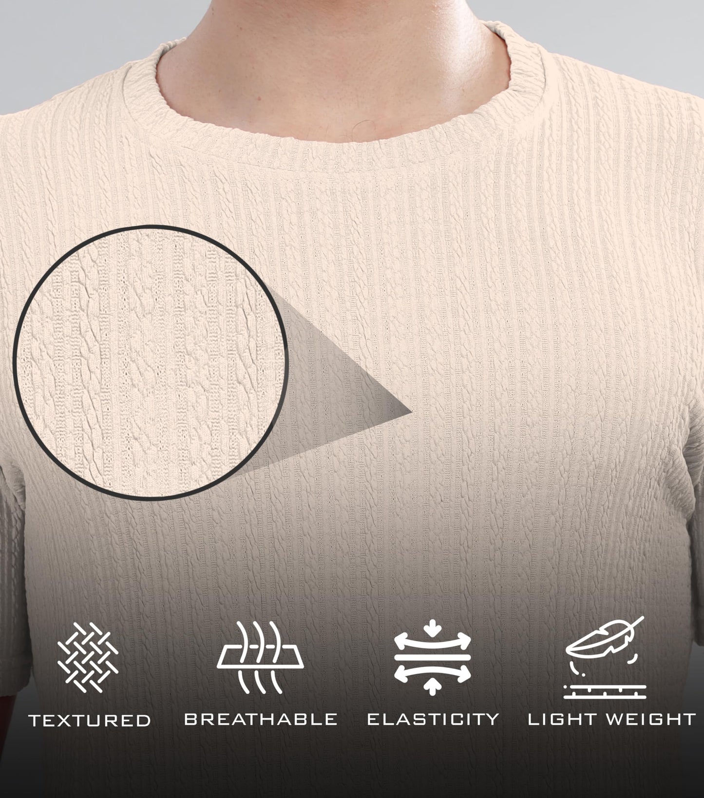 SHODOX Mens Polycotton Regular Fit Half Sleeve Solid Round Neck Tshirt for Men (Pack of 1)