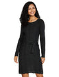 Aurelia WomenS Acrylic Grey Round Neck Winter Dress Below The Knee (20Noa11628-700775_Dark_S)