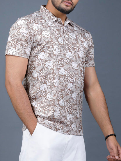 Noble Monk MenS Regular Fit Polo T Shirt |Half Sleeves |Tie And Dye Pattern| Casual T-Shirt For Men