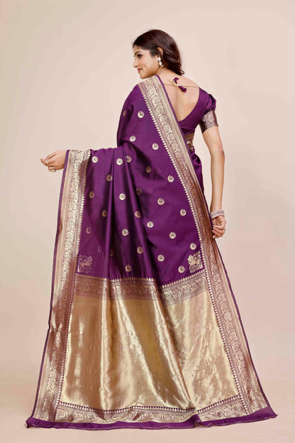 Shasmi Womens Banarasi Saree Pure Kanjivaram Silk Saree Soft new ladies 2025 Design Wear Pattu Sarees Latest Party Sari collect
