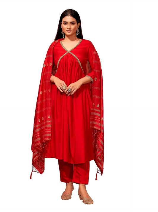 Womanista Silk Blend Women Alia Cut Stone Work Kurta