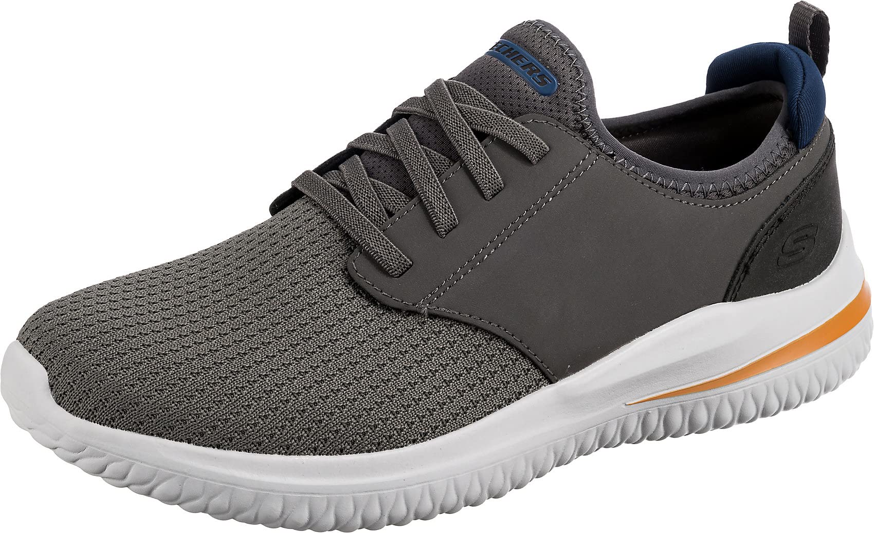Skechers Men Usa Delson 3.0 Round Toe Bungee Lace Slip-On 10 Casual Shoes