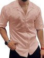 Noble Monk MenS Solid Casual Shirt | Half Sleeve | Regular Fit | Polo Shirt For Men