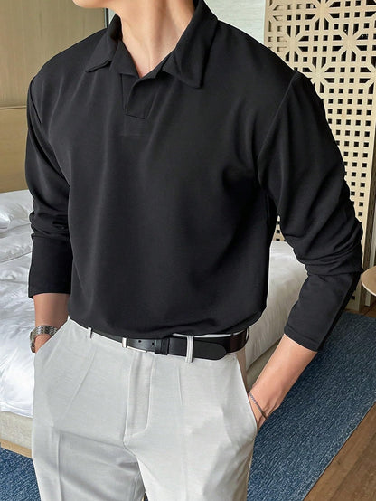 Leriya Fashion MenS Regular Fit Black Polo T-Shirt  Plain & Versatile