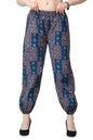 POPWINGS Casual Bagru Printed Joggers for Women || Pull On Joggers for Women || Comfortable Casual Women Joggers for Summer || L