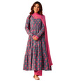 Libas WomenS Cotton Kurta Set (400786_Blue