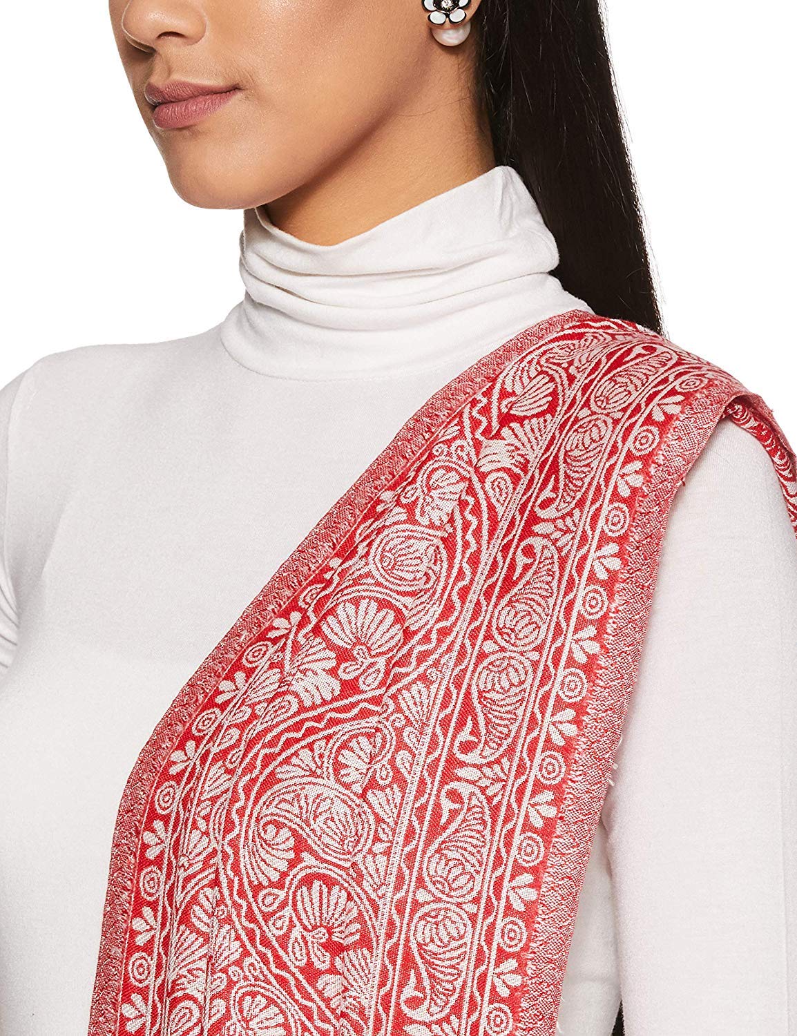 Weavers Villa Womens 100% Soft Viscose Shawls, Scarf, Stoles, 70cm x 200cm