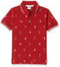 T2F Boys Cotton Regular Fit T-Shirt Red