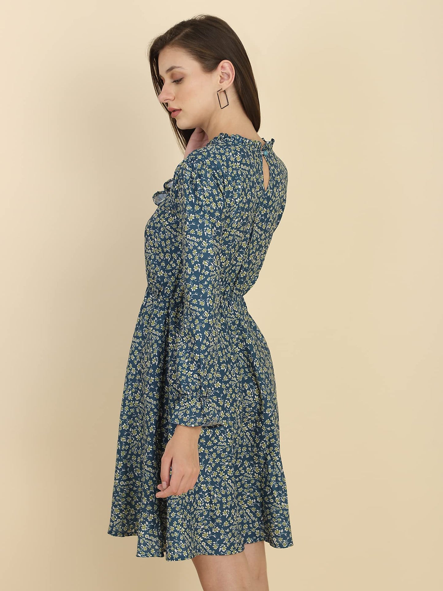 Tagas Women'S Polycotton Fit And Flare Standard Length Dress (Op-1-2001)