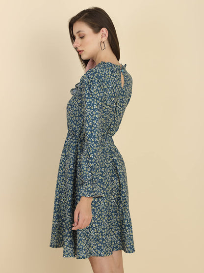 Tagas Women'S Polycotton Fit And Flare Standard Length Dress (Op-1-2001)