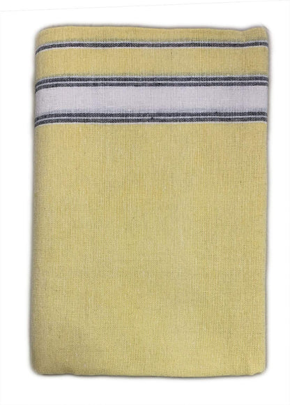 Prakasam Cotton Mens Colour Thalapathi Border Single Dhoti/Size1.28X2.00 Mtrs/Combo Pack Of 2 Dhoties
