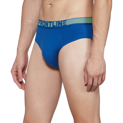 Rupa Modern Regular Solid Frontline Colors Mens Mini Briefs | Soft-Touch Cotton Stretch | Snug Fit | Breathable Fabric | Pack o