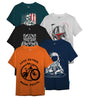 Kyda Kids Boys Cotton Printed Round Neck T-Shirts - Multicolor (Pack Of 5)