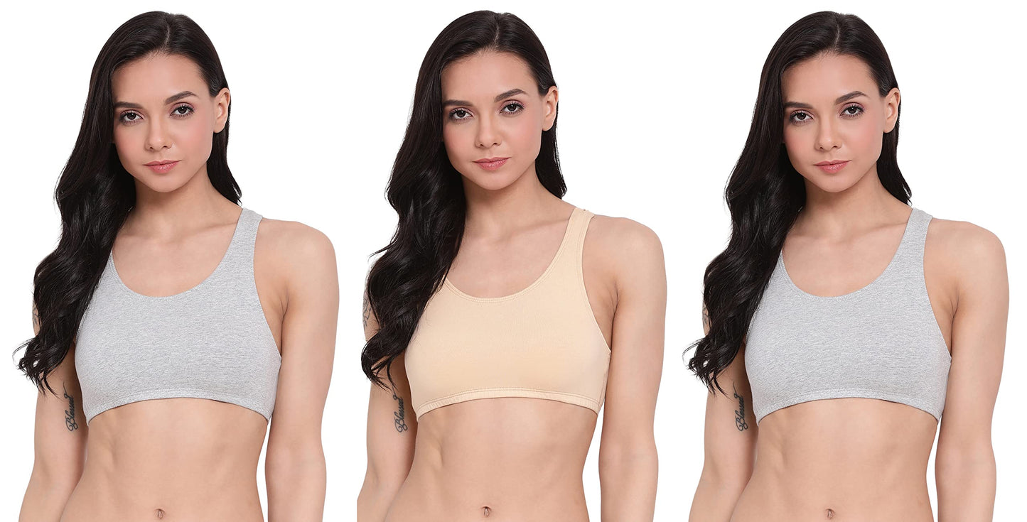 Lyra 541 Premium Cotton Non-Padded Beginners Bra For Women
