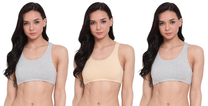 Lyra 541 Premium Cotton Non-Padded Beginners Bra For Women