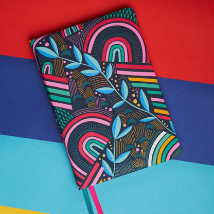Doodle Hard Bound Soft Foam Padded Paper Notebook | Compact Size A5 (8.25 X 5.7) | 160 Pages, 80 Gsm | Flat Opening | Soft Foam